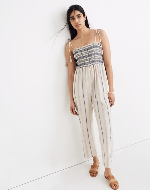 Madewell Smocked Cami Jumpsuit