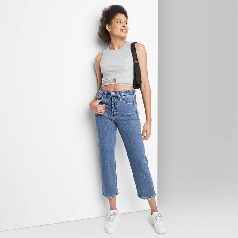 Editor Super High Waisted Straight Ankle Pant