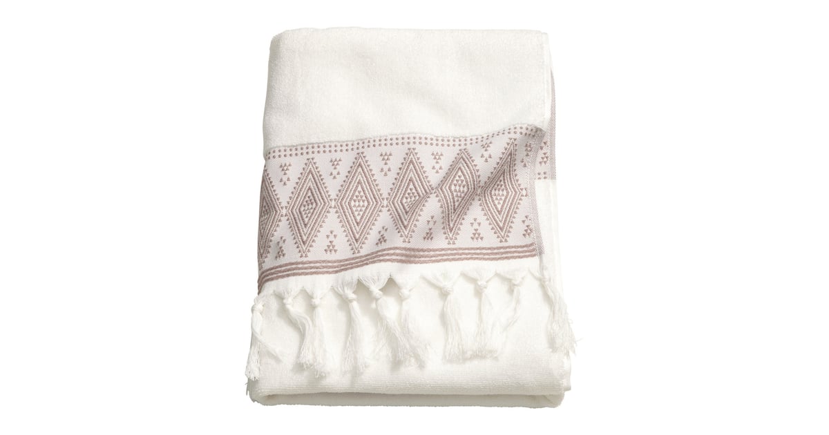 H&M Embroidered Bath Towel H&M Home Fall 2016 POPSUGAR Home Photo 16