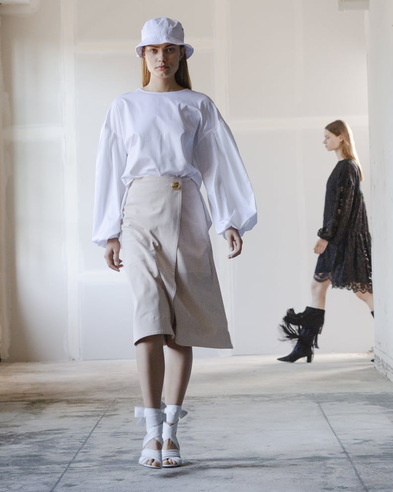 Puffy Sleeves on the Adam Lippes Runway at New York Fashion Week