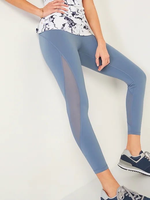 Old Navy High-Waisted Elevate Mesh-Trim 7/8-Length Leggings, 20 Old Navy  Pocketed Leggings and Sweats That Easily Fit a Phone, Keys, and More