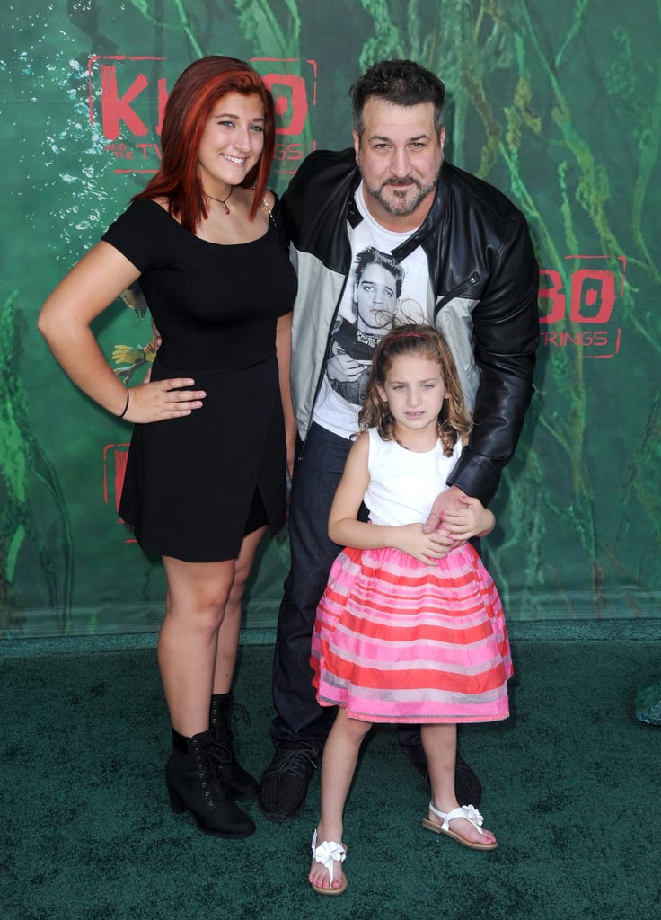 Joey Fatone With His Daughters at Kubo and the Two Strings