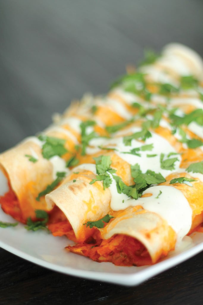 SlowCooker Ranch Chicken Enchiladas Recipe POPSUGAR Food