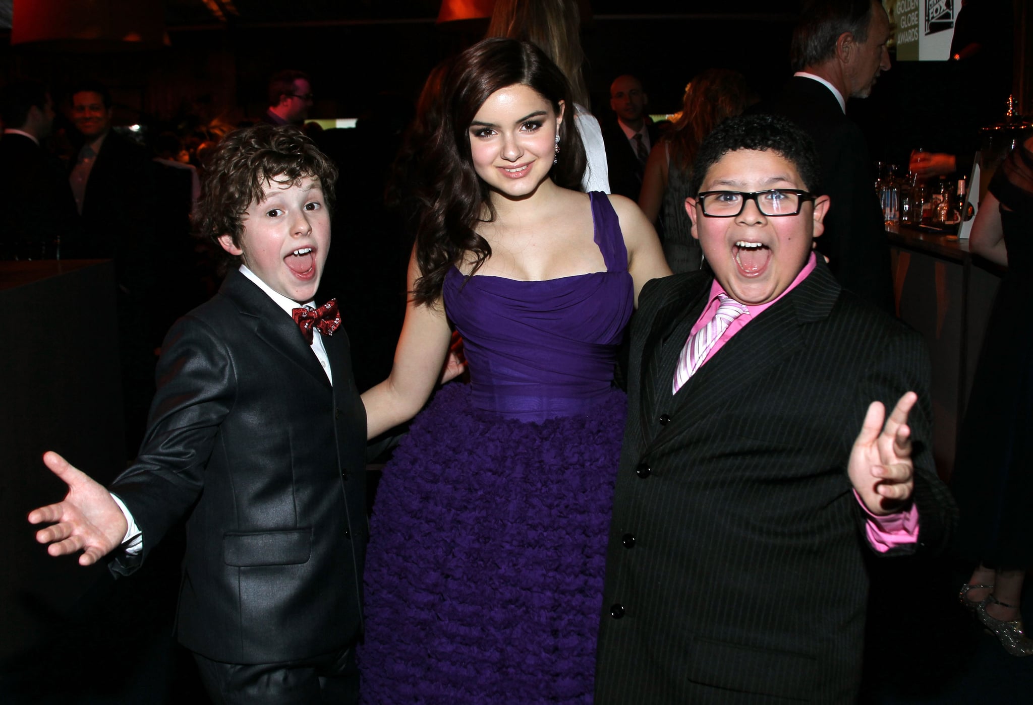 Nolan Gould Ariel Winter And Rico Rodriguez At The Golden Globes