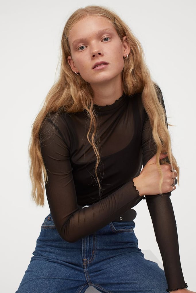 H&M Mock-turtleneck Top