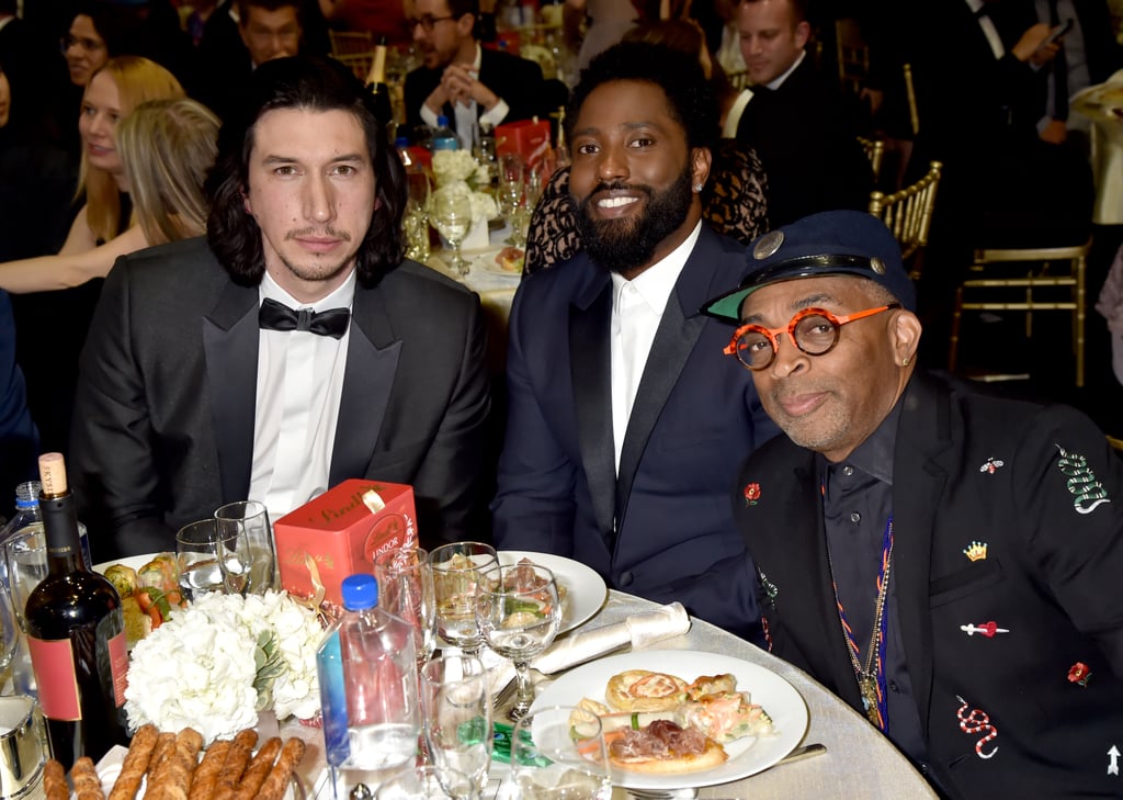 Pictured: Adam Driver, John David Washington, and Spike Lee