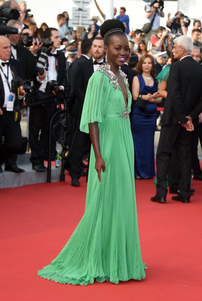 Lupita Nyong'o Green Dress at Cannes Film Festival 2015 | POPSUGAR Fashion