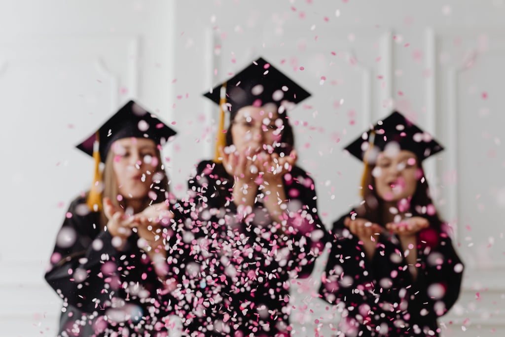 Pink Confetti Zoom Background