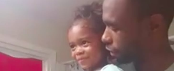 Cute Father-Daughter Mirror Motivation Session