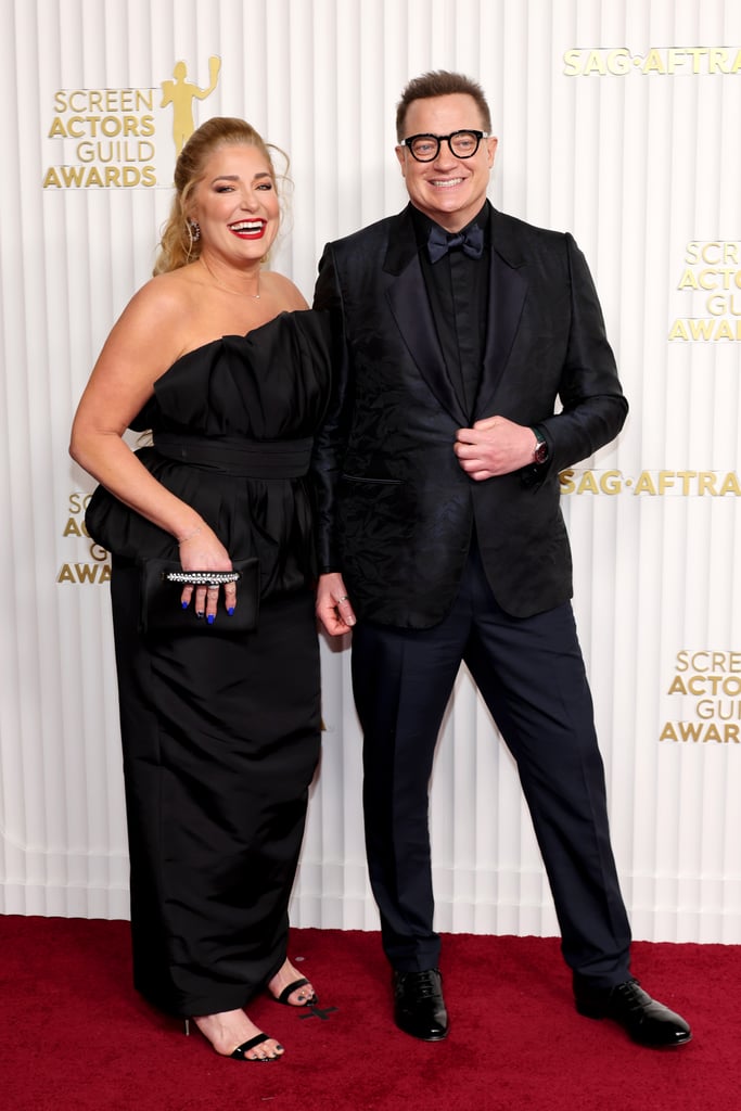 Brendan Fraser and Jeanne Moore at 2023 SAG Awards