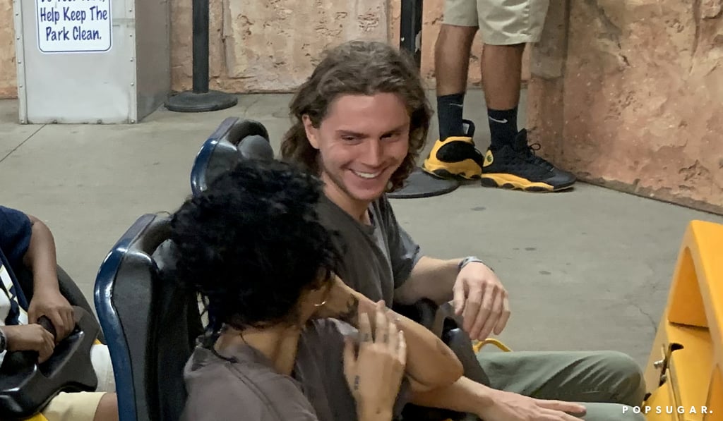 Halsey and Evan Peters at Six Flags Magic Mountain Pictures