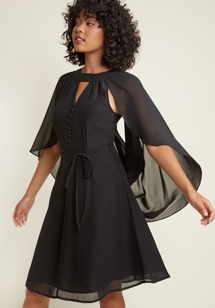 Cape A-Line Dress