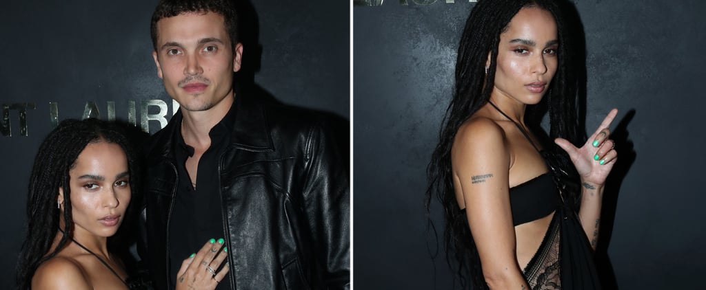 Zoë Kravitz and Karl Glusman Make Their Red Carpet Debut as Newlyweds in the City of Love