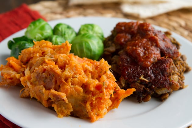 Lentil Bake With Sugar-Free Barbecue Sauce