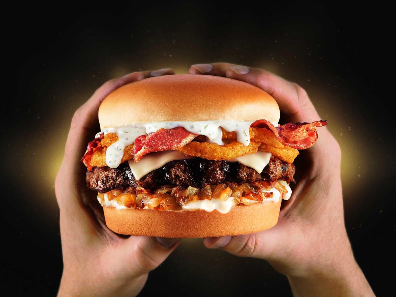 Carl's Jr. Bacon Truffle Burger and Truffle Fries 2019 POPSUGAR Food