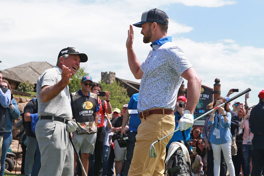 Justin Timberlake With Son Silas at PGA Golf Tour 2019