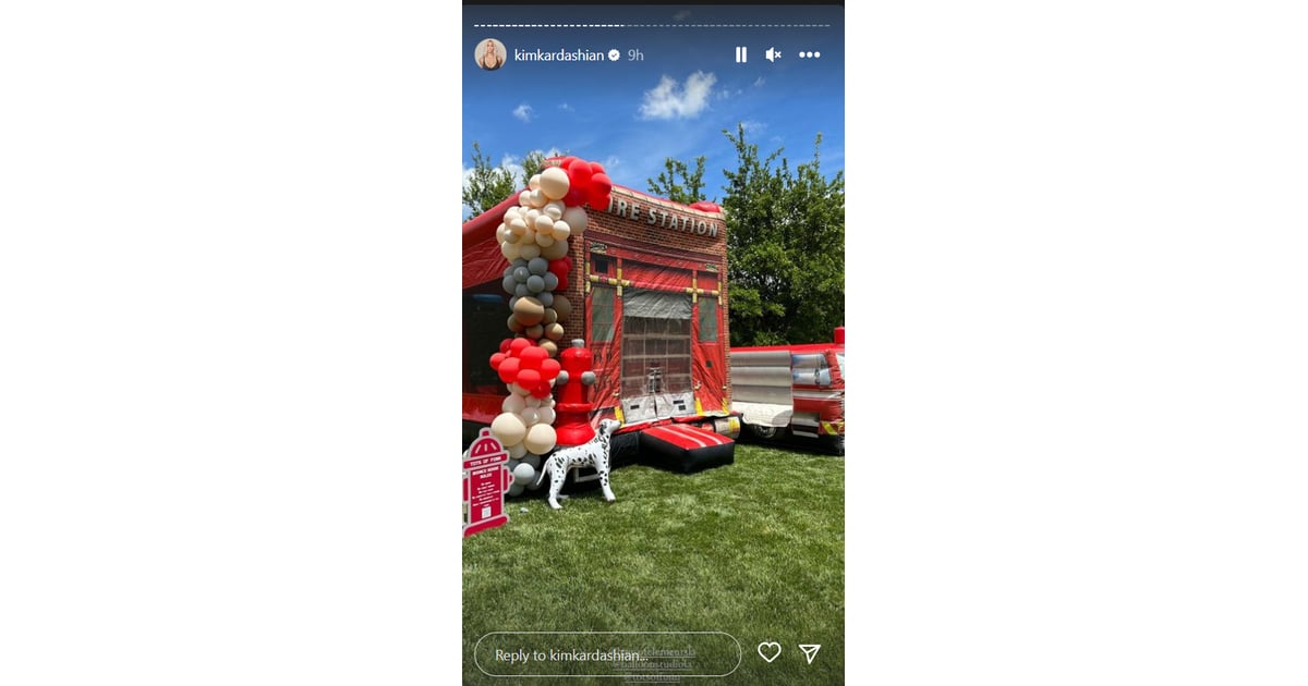 Psalm West Turns 4 With Firefighter-Themed Birthday Party | POPSUGAR