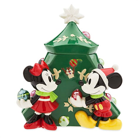 Mickey and Minnie Mouse Holiday Cookie Jar