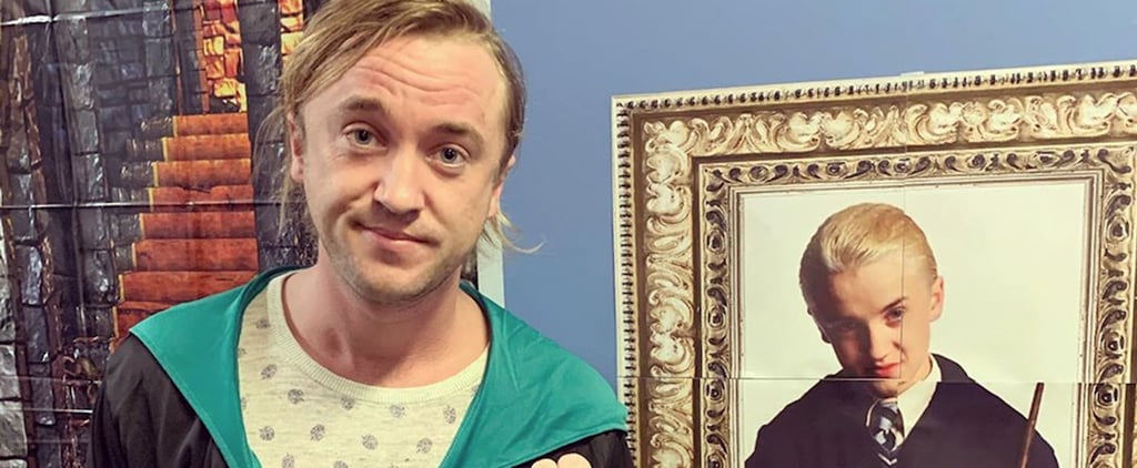 Tom Felton Posed Next to an Old Draco Malfoy Poster, Only to Realize That "Aging's a B*tch"