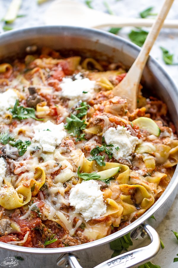Ribbon Zucchini Lasagna