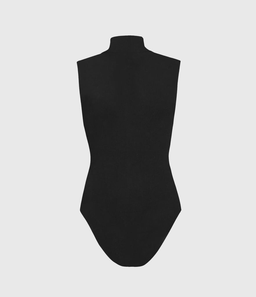 Allsaints Womens Raffi Sleeveless Roll-Neck Bodysuit