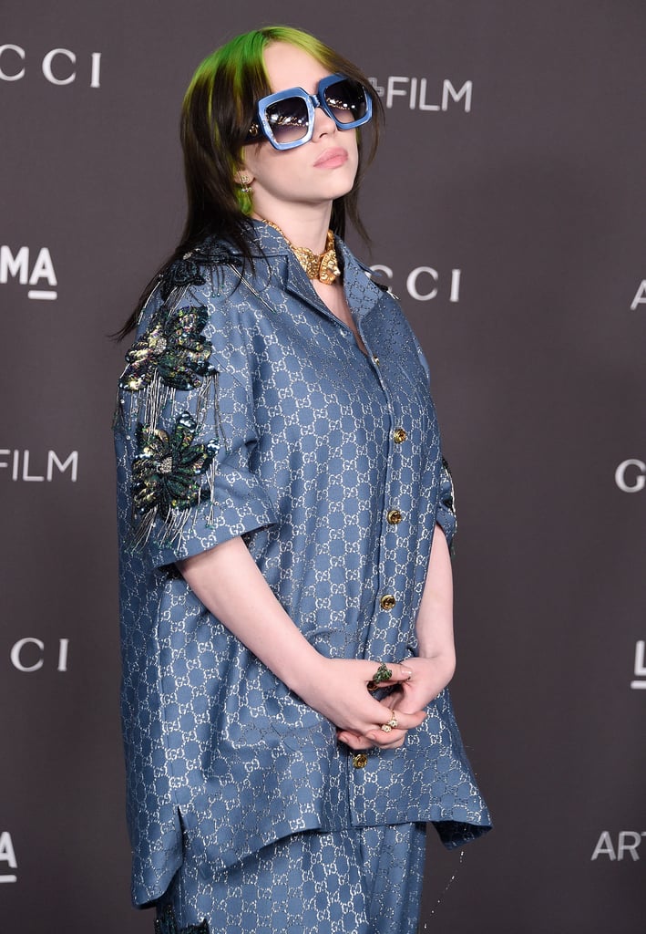 Billie Eilish Wore Silk Gucci Pajamas on the Red Carpet