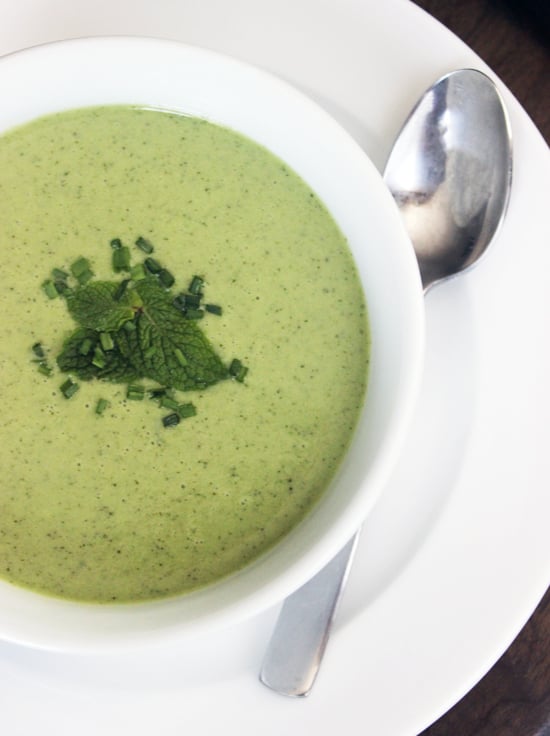 Chilled Cucumber Mint Soup