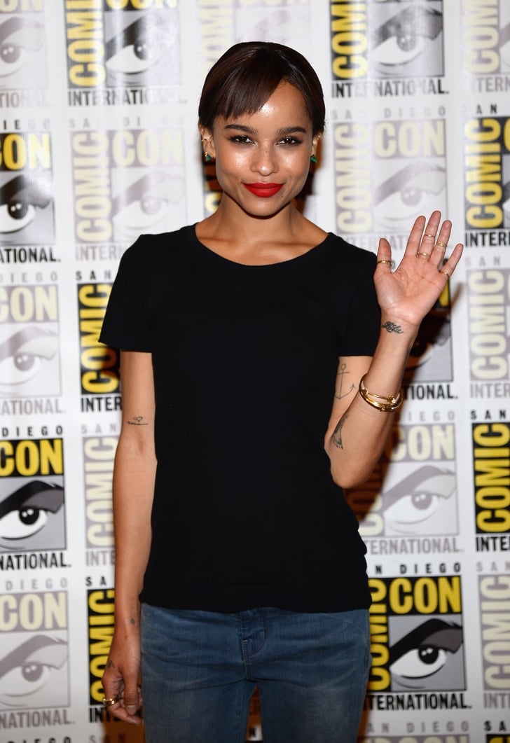 Zoe Kravitz at the Ender's Game and Divergent press line ...