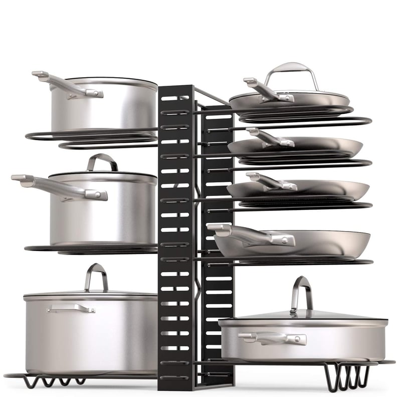 Lavish Home 3 Tier Kitchen Wrap Storage Rack Organizer Silver