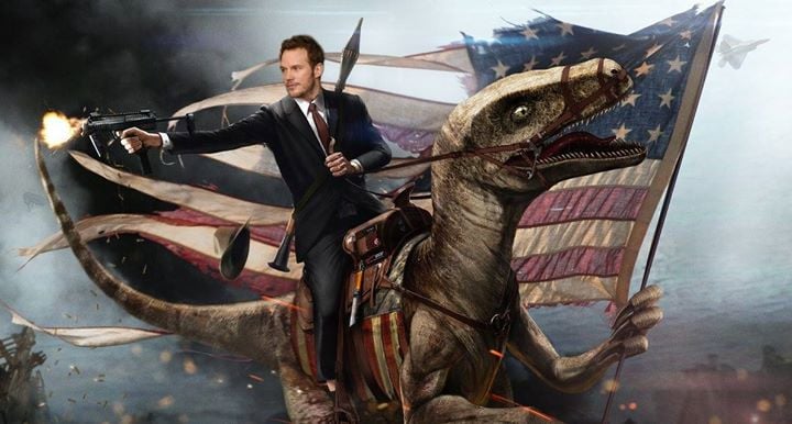 Chris Pratt Photoshopped on Facebook