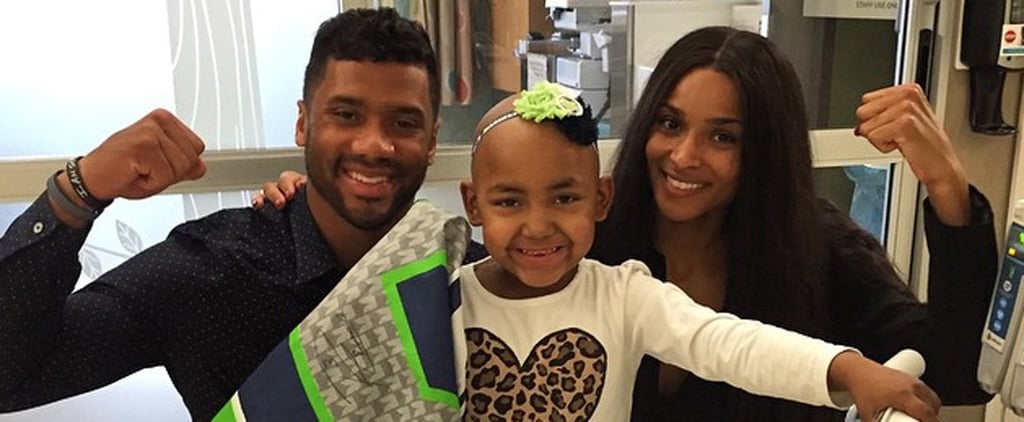Ciara and Russell Wilson at Seattle Children's Hospital