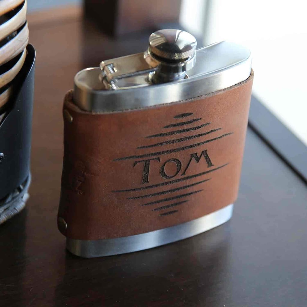 The Hatch Fine Leather Flask Wrap