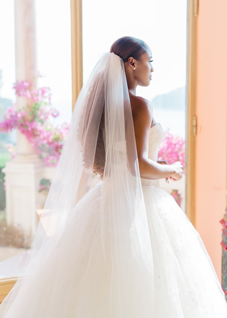 Try Out a Chapel-Length Veil