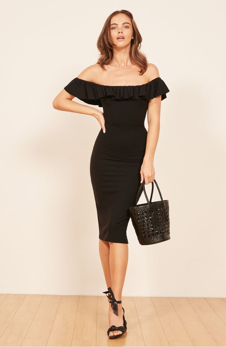 Reformation Bettina Off-the-Shoulder Body-Con Dress