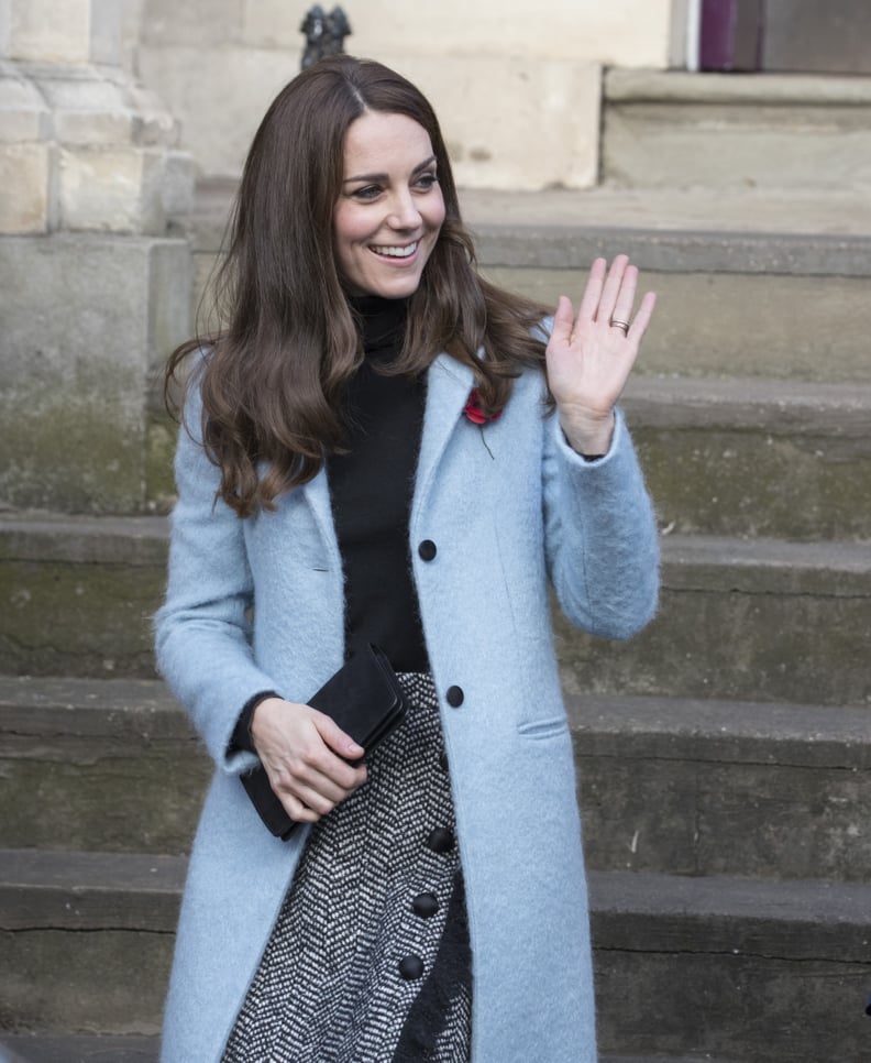 She Paired the Piece With a Tweed Skirt