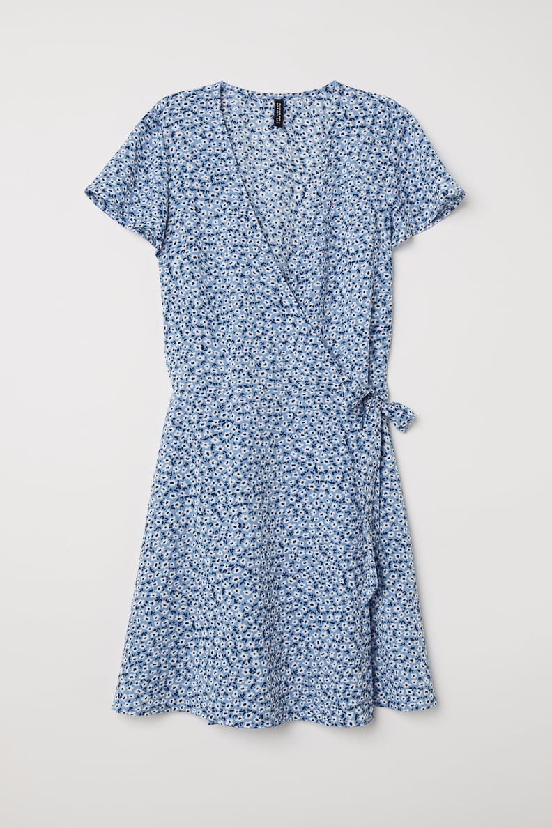 H&M Patterned Wrap Front Dress