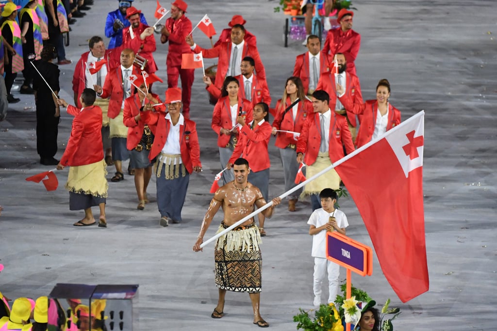 Hot Tonga Flag Bearer at the Olympics Opening Ceremony POPSUGAR Love