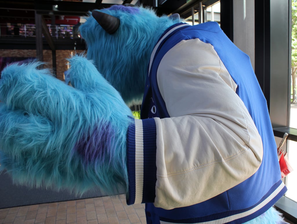 Sulley's jacket was extremely hard to make because of the spikes on his back.