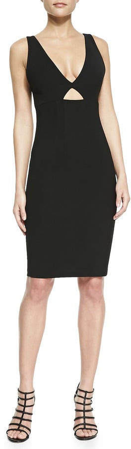 Alice + Olivia Black Cutout Sheath