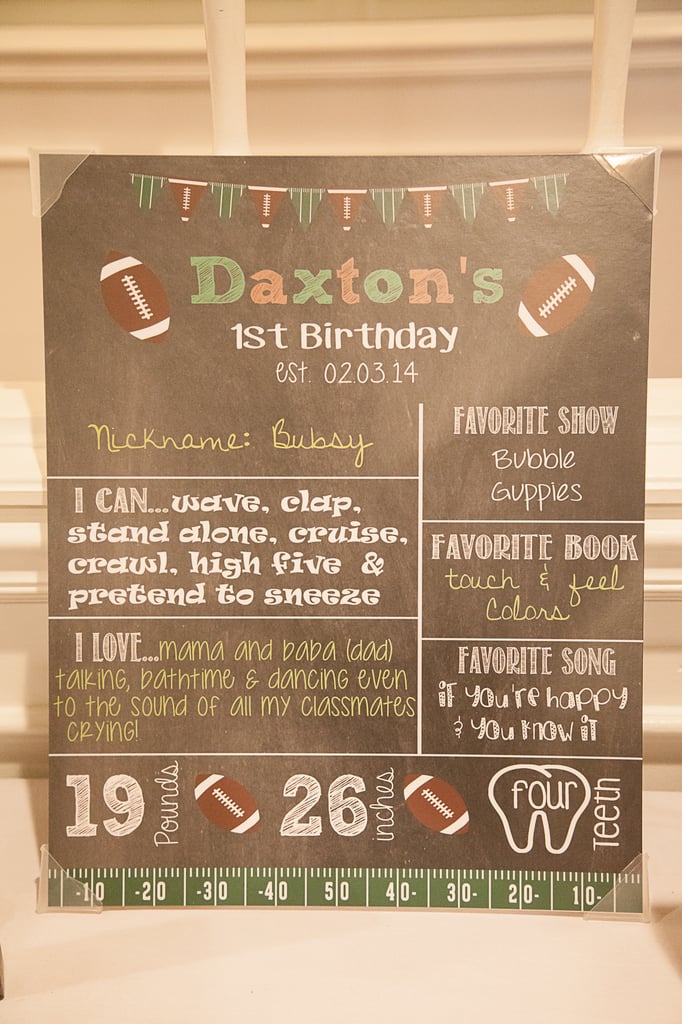 A Football-Themed First Birthday Party