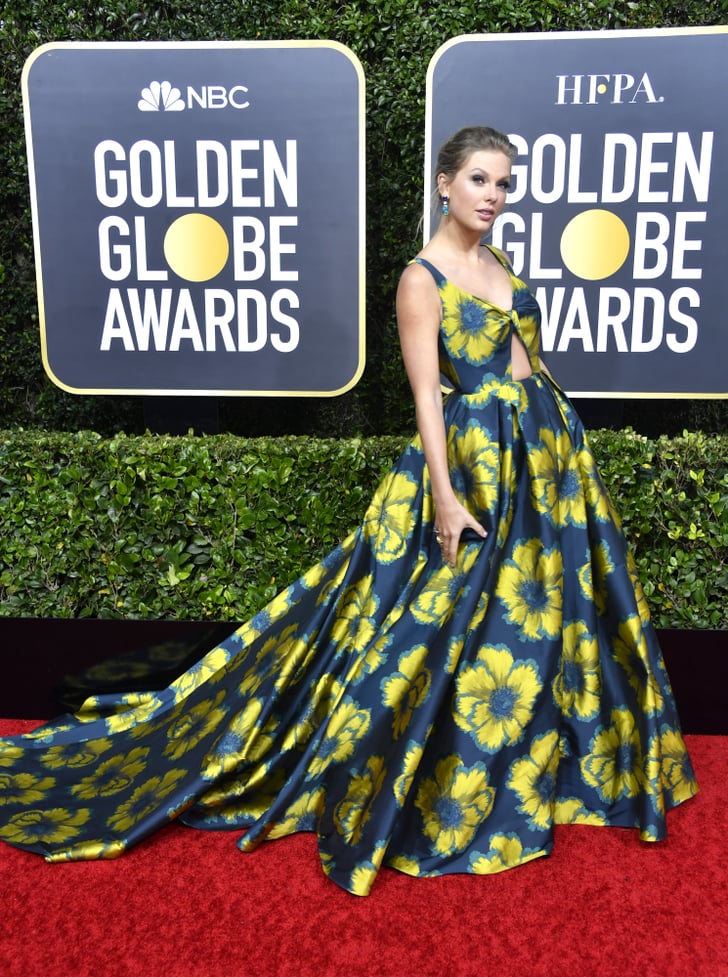 Taylor Swift Wears Etro Couture Gown to Golden Globes