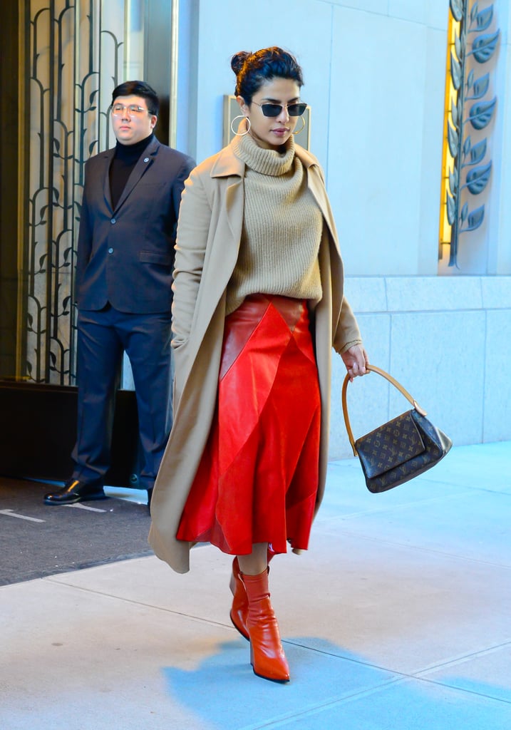 Priyanka Chopra's Red Boots October 2018