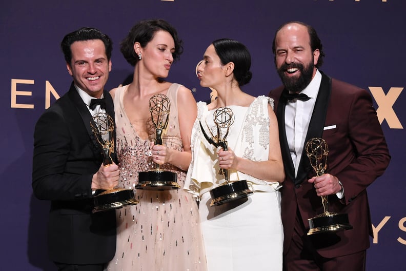 Andrew Scott, Phoebe Waller-Bridge, Sian Clifford, and Brett Gelman at the 2019 Emmys