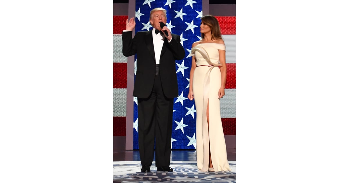 Melania Trump's Inaugural Dress at Smithsonian Museum | POPSUGAR Fashion Photo 9