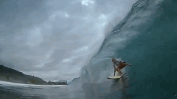 You actually thought you could handle this wave (without dying).
