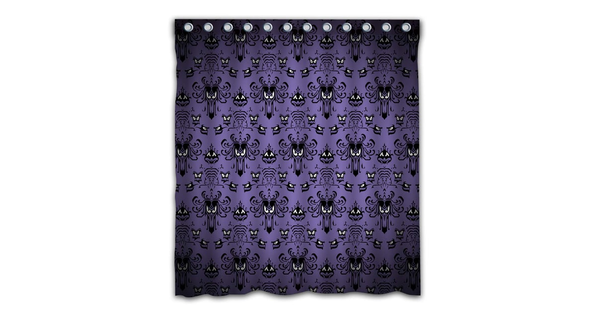 Happy Halloween Haunted Mansion Shower Curtain Disney Halloween