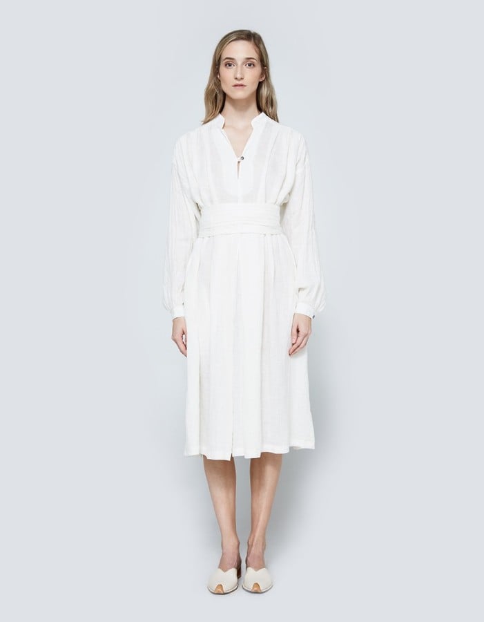 Black Crane Poet Dress | Emily 