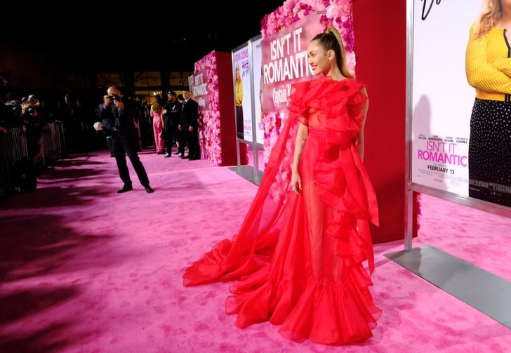 Miley Cyrus's Red Dress at Isn't It Romantic Premiere | POPSUGAR ...