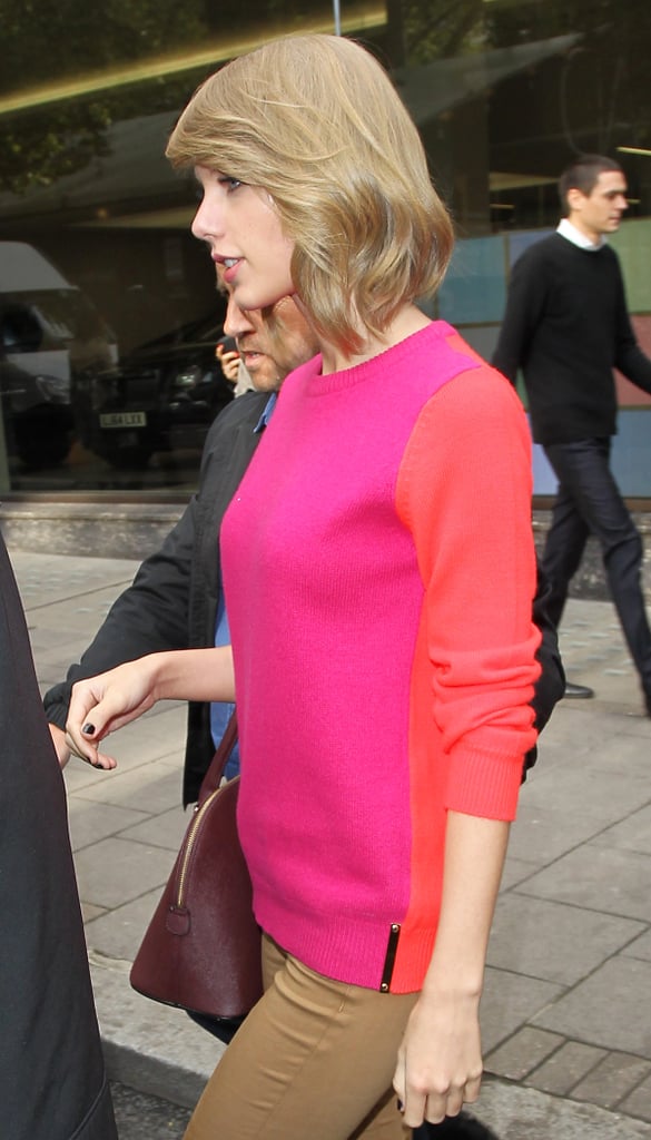 But even when you think the color combo would clash, the bordeaux shade acts like a neutral.