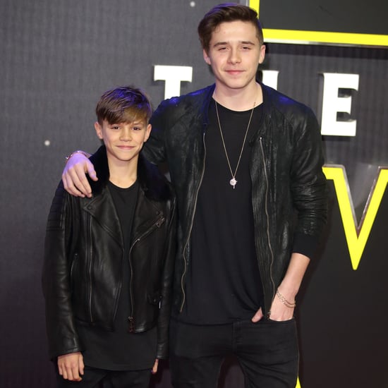 Brooklyn and Romeo Beckham at the UK Star Wars Premiere